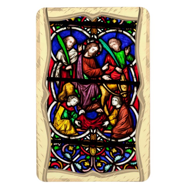 Íman Multi Coloured Bible Scene Magnet (Vertical)
