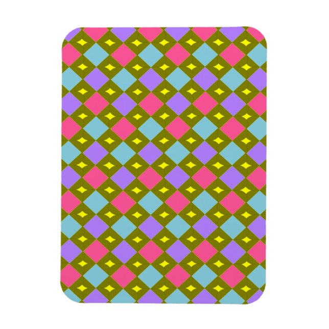 Íman Múltiplas Cores de Honeycomb Você Cria Magnet (Vertical)