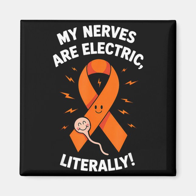 Íman Multiple Sclerosis Awareness 2025 -orange Ribbon_  (Frente)