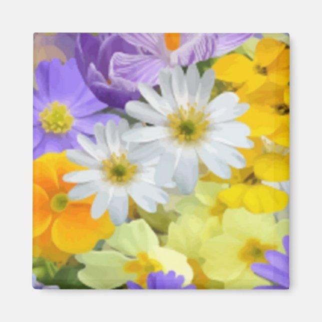 ÍMAN MÚLTIPLOS PADRÕES FLORADOS DE FUNDO (Frente)