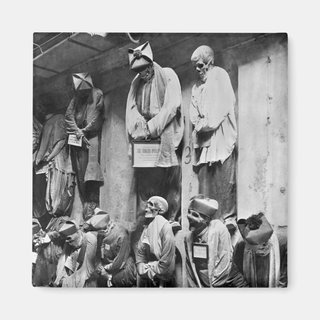 Íman Múmias de catacumba em Palermo, Itália (Frente)