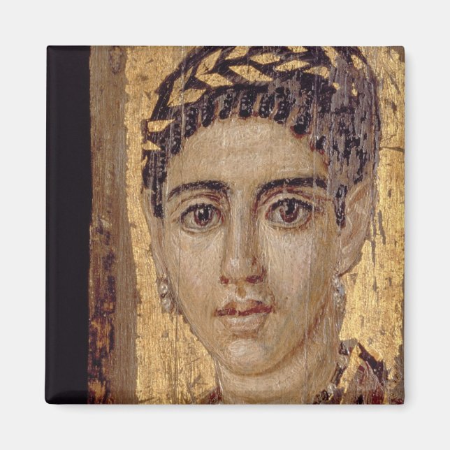 Íman Mummy Retrato de uma Mulher, de Fayum, Romano-Egit (Frente)