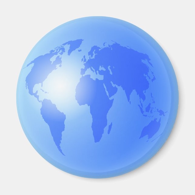 Íman Mundo Azul (Frente)