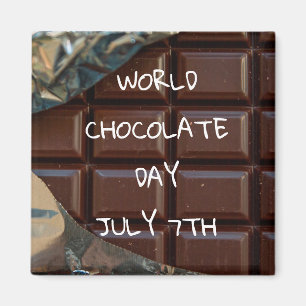 Íman Mundo chocolate dia ímã do 7 de julho