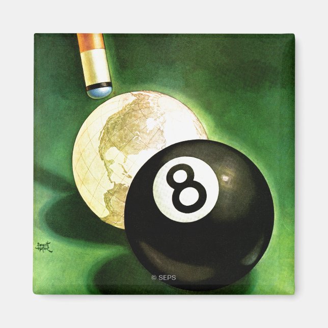 Íman Mundo como Ball Cue (Frente)