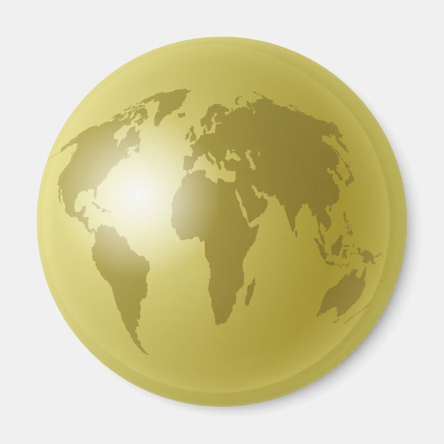 Íman Mundo Dourado (Frente)