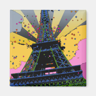 Íman Mundo psicadélico: Torre Eiffel, Paris France A1