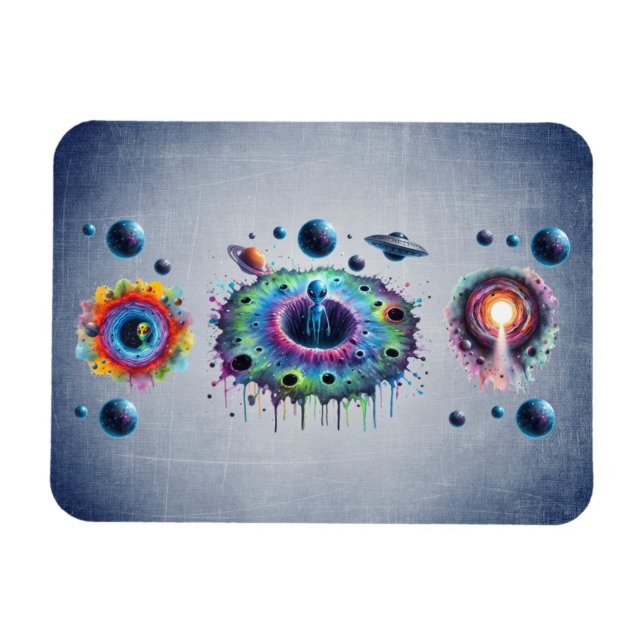 Íman Mundos Alienígenas Cósmicos (Horizontal)