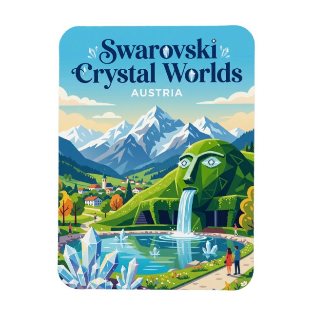 Íman Mundos de Cristal Swarovski Áustria (Vertical)