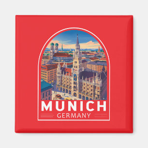 Íman Munique Alemanha Viagem Arte Emblema