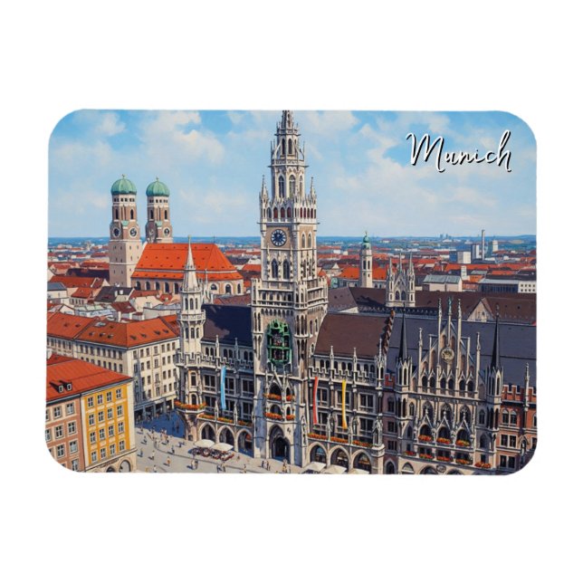 Íman Munique Marienplatz Alemanha (Horizontal)