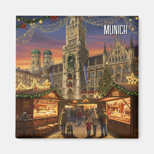 Íman Munique Marienplatz Alemanha Mercado de Natal
