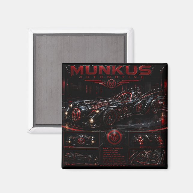 íman munkus/íman automotivo munkus (Front/Back)