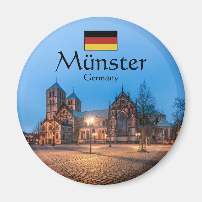 Íman Münster Alemanha Souvenir (Frente)