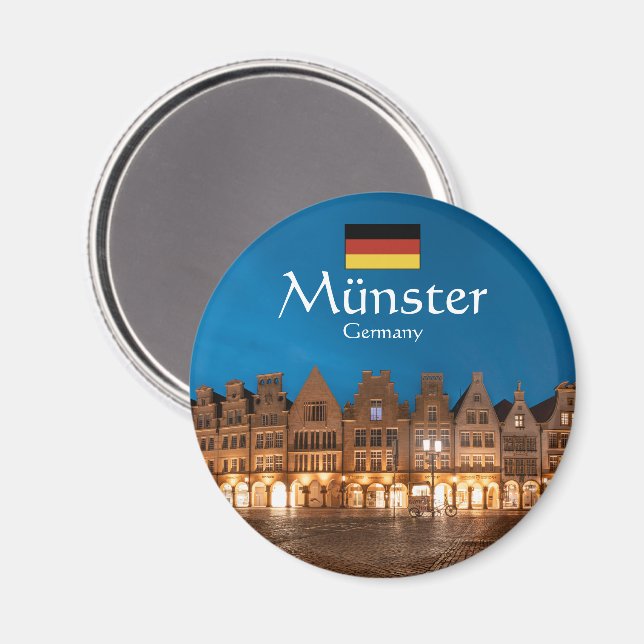 Íman Münster Alemanha Souvenir (Front/Back)