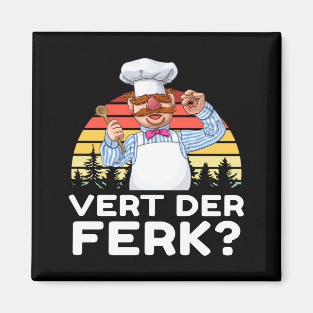 Íman Muppet Show Swedish Chef Expletive New Funny Stic  (Frente)