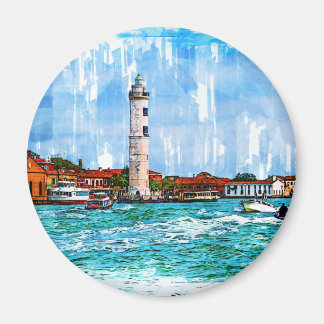 Íman Murano Lighthouse, Veneza, Itália.