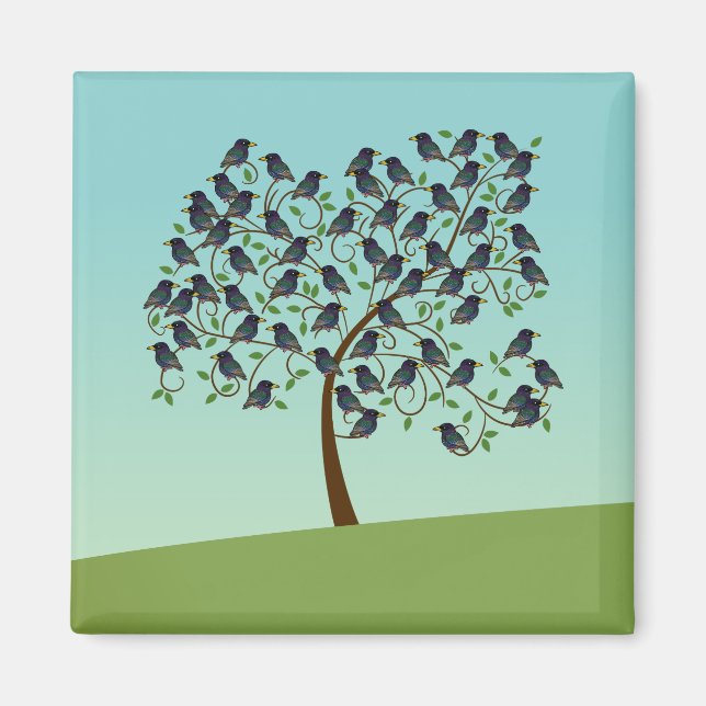 Íman Murmúrio de estorninhos (Frente)