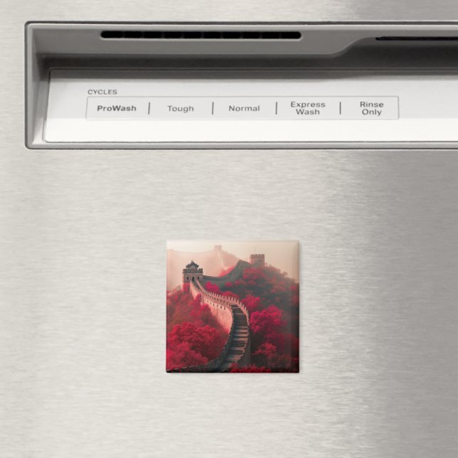 Íman Muro de excelente da China no outono - Vermelho Cê (In Situ (Dishwasher))