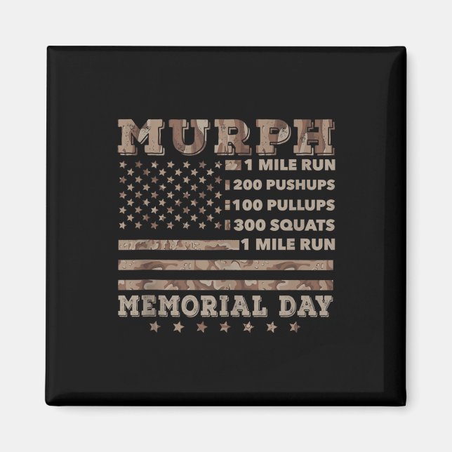 Íman Murph 2021 Workout Challenge Memorial Americano (Frente)