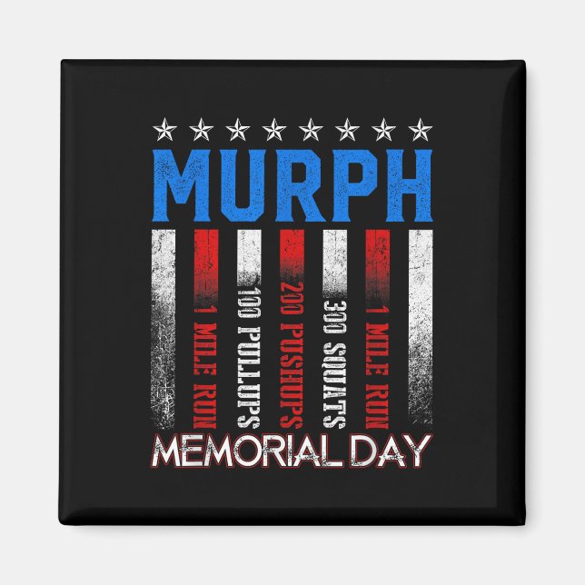 Íman Murph Workout Exercise Challenge Murph Memorial (Frente)