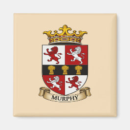 Íman Murphy Family Coat of Arms Magnet