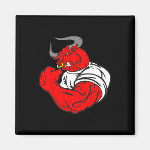 Íman Muscle Gym Bull Embrulhamento Humor Levantamento W