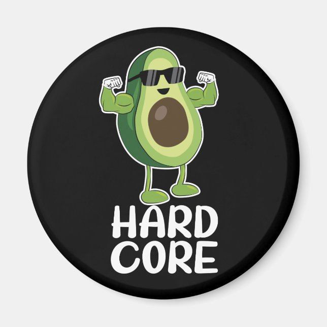 Íman Muscular Hardcore Avocado Funny (Frente)