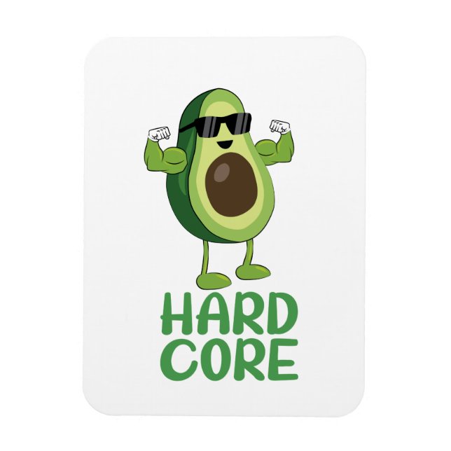Íman Muscular Hardcore Avocado Funny (Vertical)