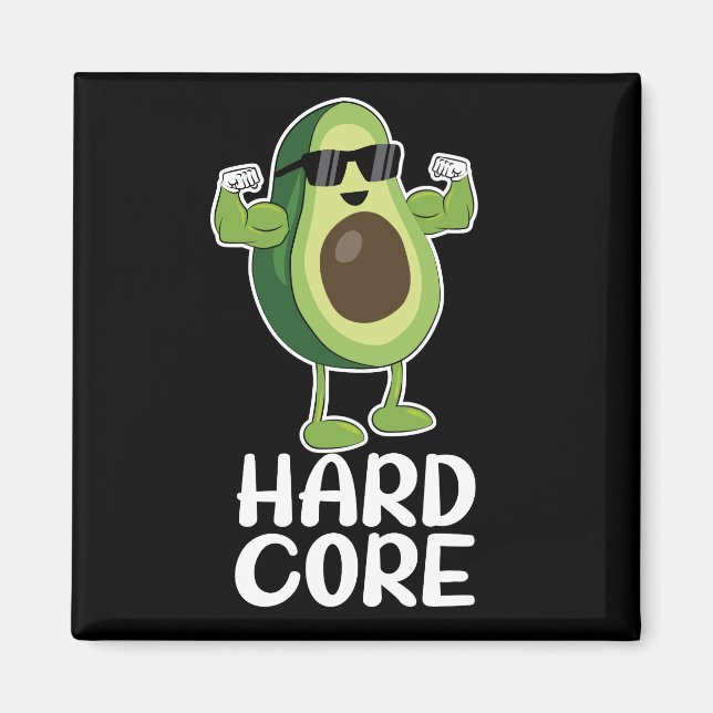 Íman Muscular Hardcore Avocado Funny (Frente)