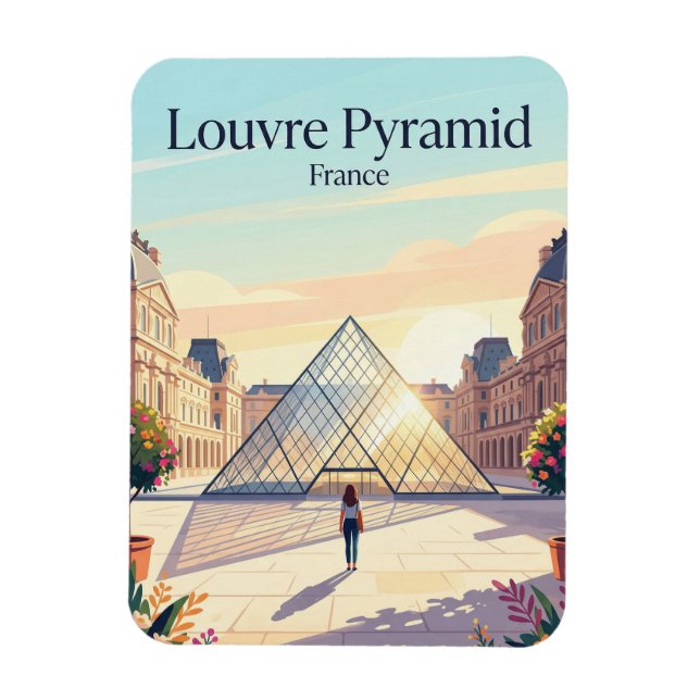 Íman Museu do Louvre França (Vertical)