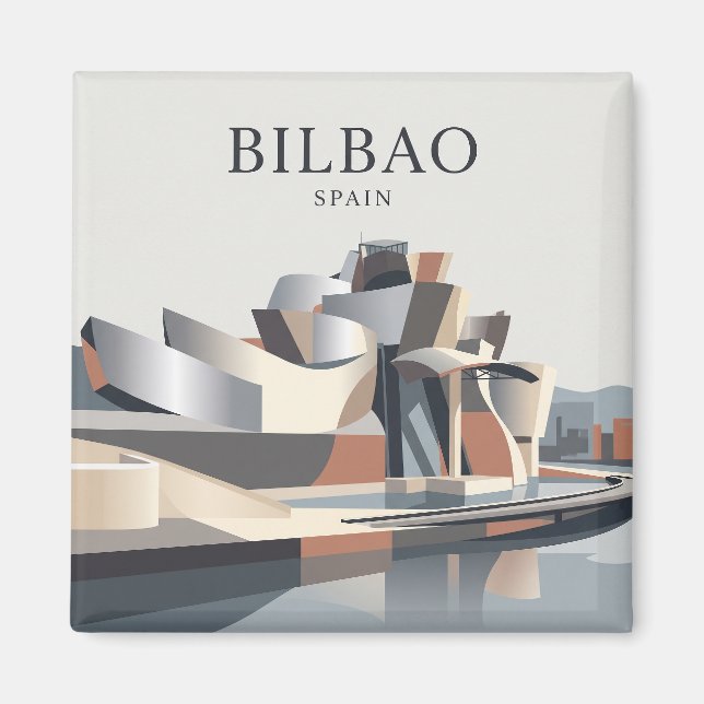 Íman Museu Guggenheim Bilbao Espanha (Frente)