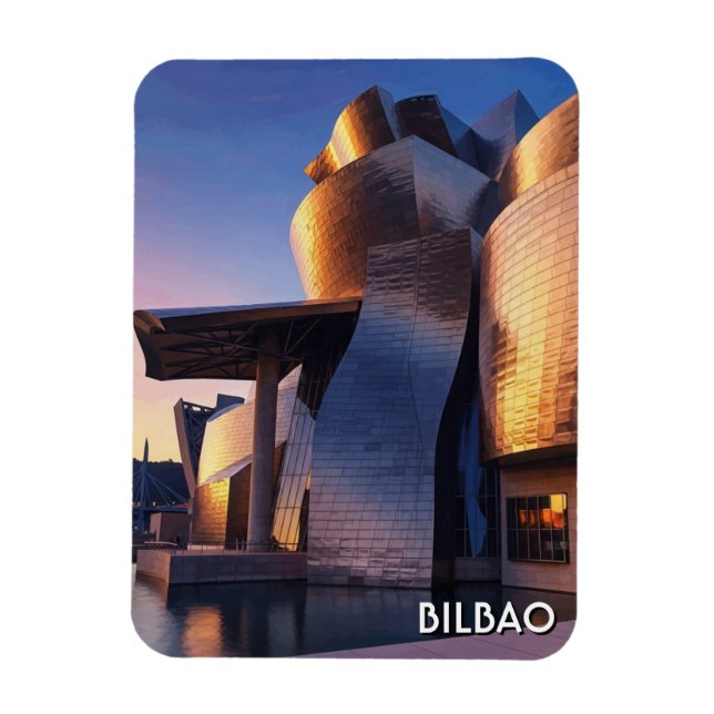 Íman Museu Guggenheim Bilbao Viagem (Vertical)