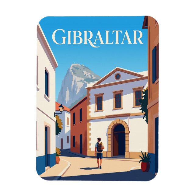 Íman Museu Nacional de Gibraltar Gibraltar (Vertical)