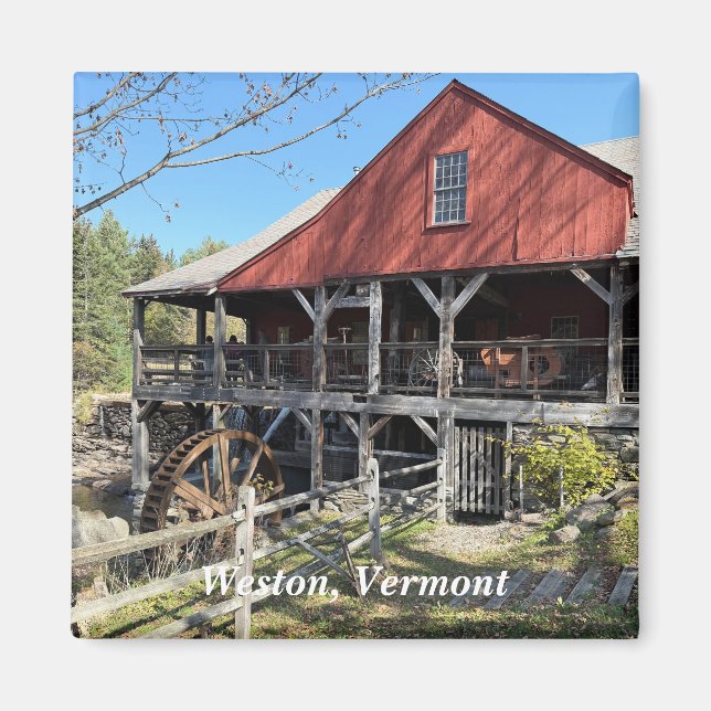 Íman Museu Old Mill em Weston, VT (Frente)