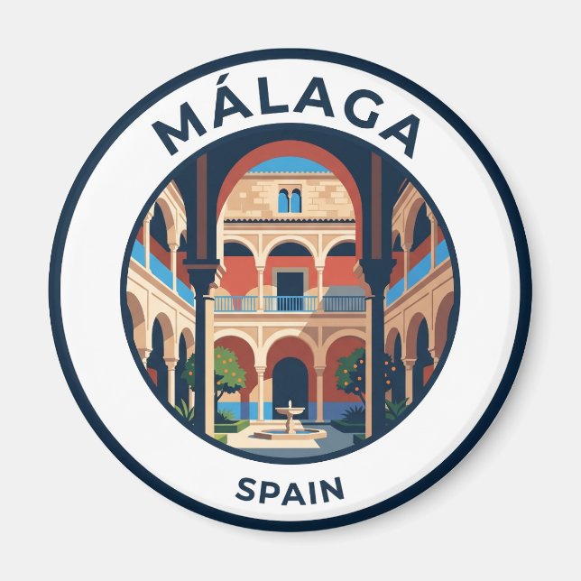 Íman Museu Picasso, Málaga Espanha (Frente)
