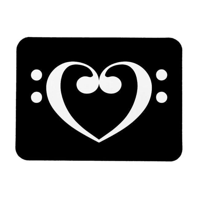 Íman Music Heart Magnet (Horizontal)