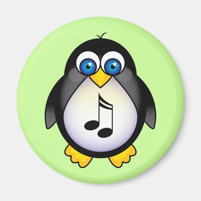 Íman Music Notes Penguin Gift (Frente)