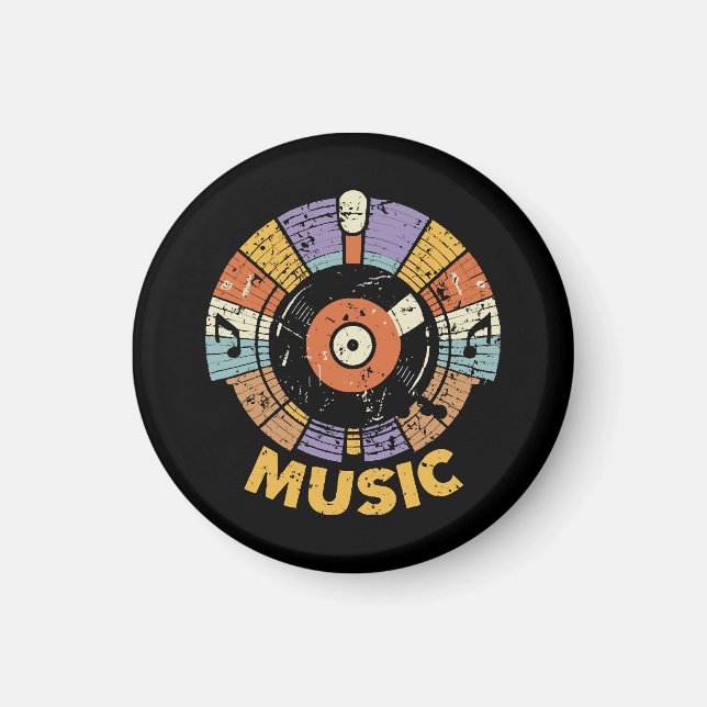 Íman música clássica retrô (Frente)