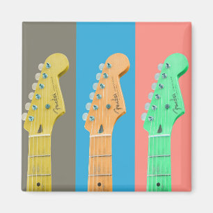 Íman Música colorida pastel guitarra