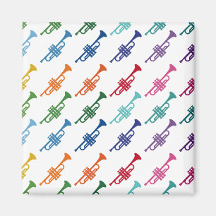 Íman Música de Array Divertido Colorido de Trompete