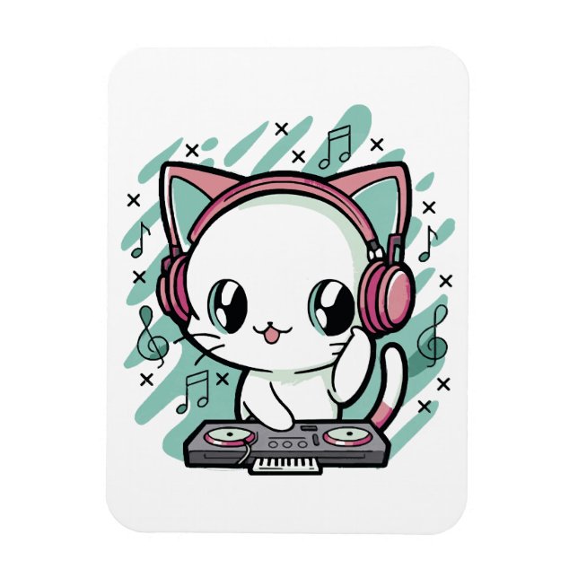 Íman música de gato (Vertical)