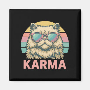Íman Música de Gato Retro Vintage para Adolescentes Men
