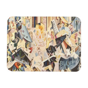 Íman Música do vintage, jazz do art deco, rapsódia no