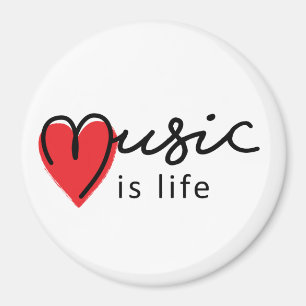 Íman Música é vida. Muziek é o Mike leven, conheceu har