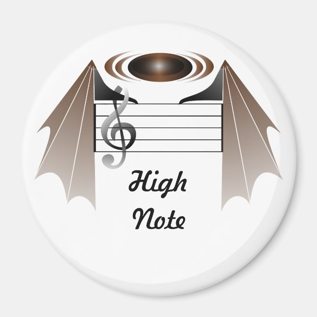 Íman Música Favorita do Bat High Note (Frente)