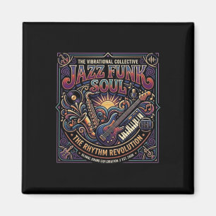 Íman Música Jazz Funk Soul Vibe Retro Ritmo Revolução