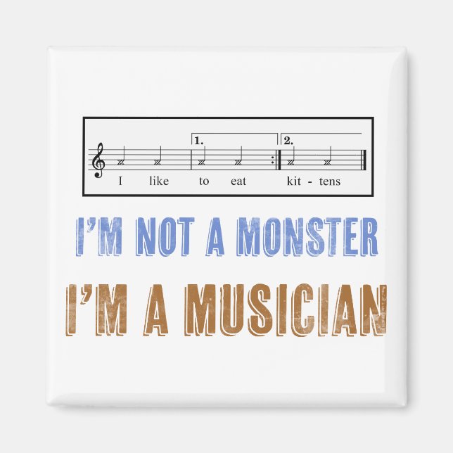 Íman Música Literacia Importa Que Eu Gosto De Comer Gat (Frente)