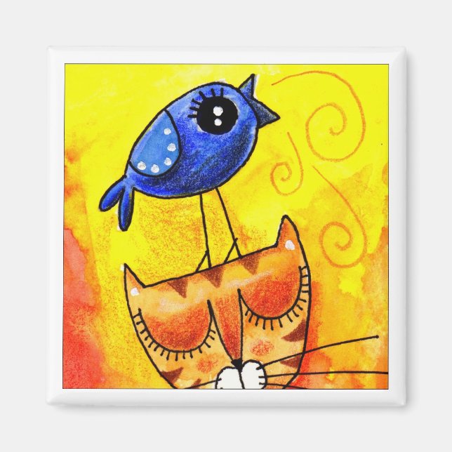 Íman Música - Magnet Quadrado (Frente)