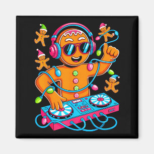 Íman Música Retro de Natal House Gingerbread Dj Techno